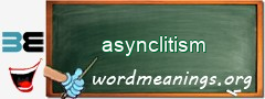 WordMeaning blackboard for asynclitism